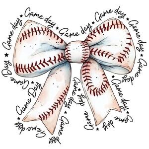Baseball Themed Bow